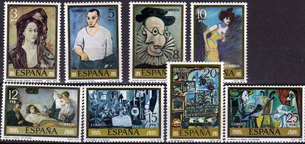 z vendido ESPAÑA 1978 2481/8 Sellos Nuevos Serie Pablo Ruiz Picasso Completa Espana Spain Espagne Spagna Spanje Spanien 